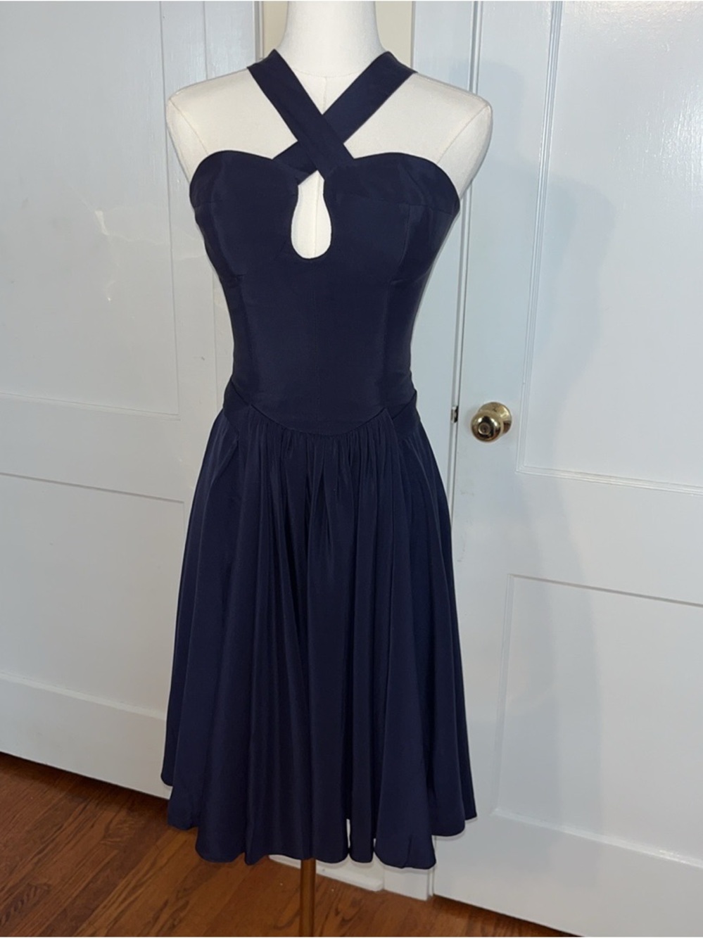 Christian Lacroix Runway Silk Corset Dress with rhinestone  — Gifted by Designer